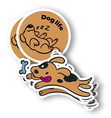 Laminierte Vinylaufkleber