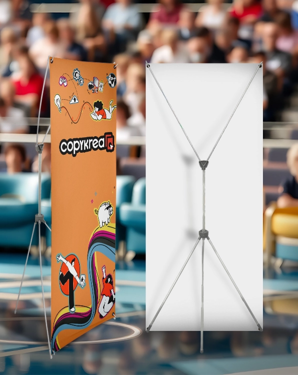 X Banner Outdoor mit befüllbarem Standfuß