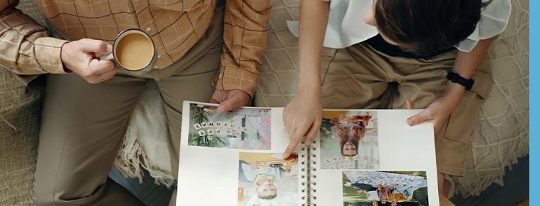 Fotoalbum mit Spiralbindung